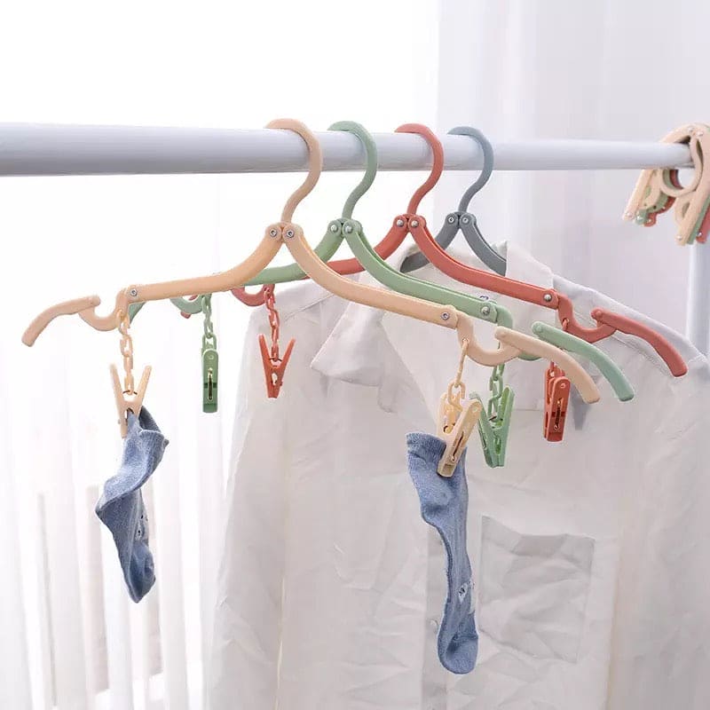 Multi Fold Travel Hanger, Portable Outdoor Non-Slip Hanger, Clothespin Towel Sock Storage Organizer, Clothes Hanger with Clips, Portable Plastic Display Hangers, Coats Hanger, Folding Clothing Organizer Multi Fold Travel Hanger, Portable Outdoor Non-Slip Hanger, Clothespin Towel Sock Storage Organizer, Clothes Hanger with Clips, Portable Plastic Display Hangers, Coats Hanger, Folding Clothing Organizer